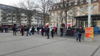 Die Rechte auf dem Stephanplatz in Karlsruhe am 28.02.2016