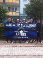 Michael Fischer mit seinen Freunden von der Aktionsgruppe Erfurt (Eisennach)