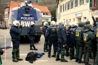 Widerstand gegen NPD Bundesparteitag in Weinheim 13