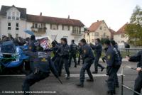 Widerstand gegen NPD Bundesparteitag in Weinheim 11