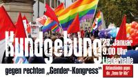 Kundgebung gegen rechten "Genderkongress" in Stuttgart am 23.1.2016