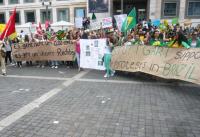 Stuttgarter supports protest in Brazil