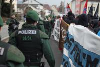 Protestkundgebung gegen den politischen Aschermittwoch der NPD in Deggendorf 