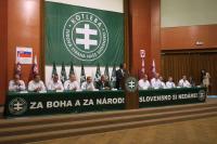 Roberto Fiore auf einem "Kotleba – Ľudová strana Naše Slovensko“ - Kongress