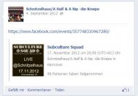 Abb.10 "Subculture Squad"-Konzert 17.11.2012 im Schnitzelhaus