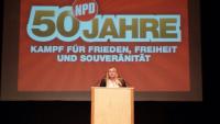 50 Jahre NPD, Ricarda Riefling (Landesvorstand RLP, Parteivorstand, Kreisvorsitzende Westpfalz, Bundesvorsitzende "Ring Nationaler Frauen")