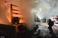 Armee-Lastwagen  brannte in Bern