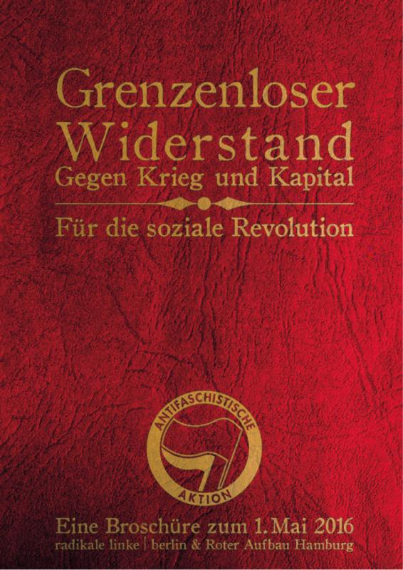 Cover der Broschüre: Grenzenloser Widerstand - Gegen Krieg und Kapital