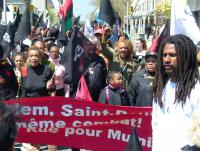 Demo für die Freilassung von Mumia Abu-Jamal am 26. April 2014 in Philadelphia, PA