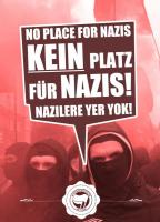 Verbotenes antifaschistisches Plakat