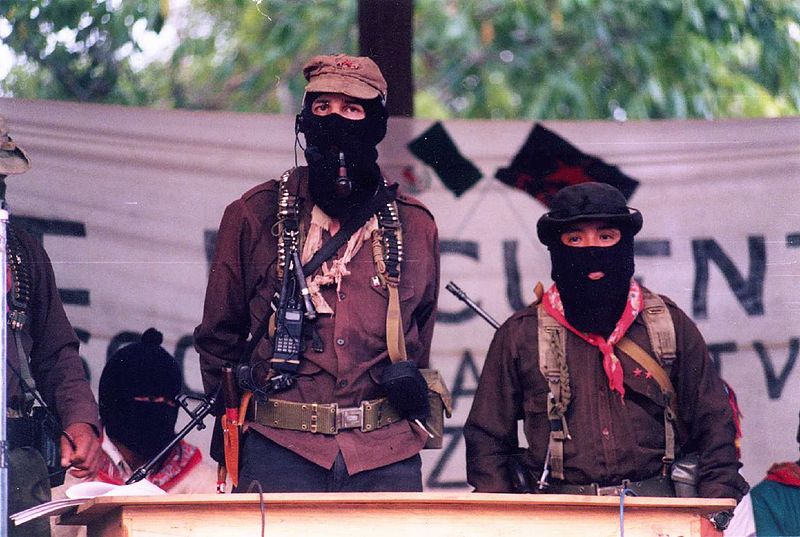 Subcomandante Marcos und Comandante Tacho in La Realidad, Chiapas, 1999