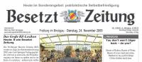 Banner Besetzt Zeitung #19