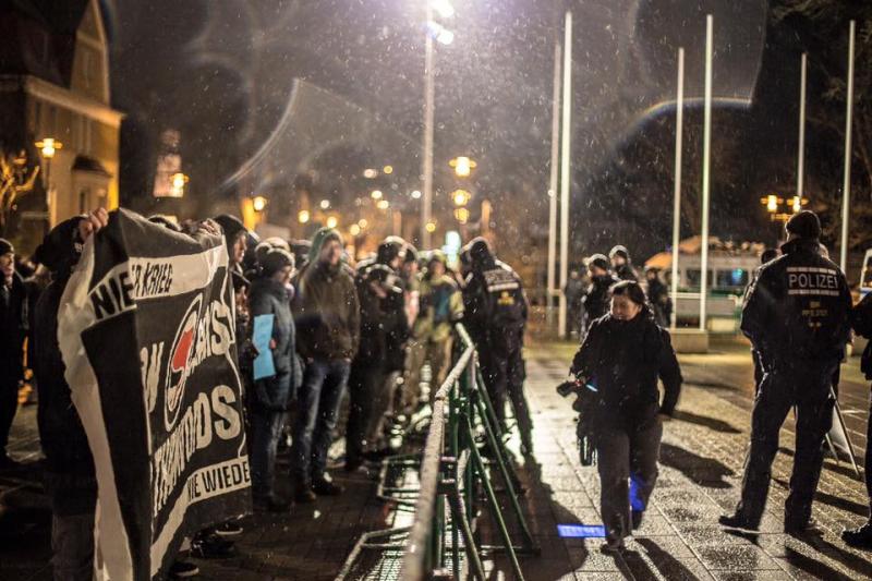 Protest gegen die "Alternative für Deutschland" in Heidenheim