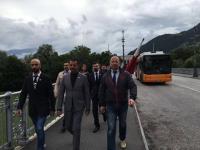 La "marcia" dei consiglieri e dei militanti di CasaPound a Bolzano 32.05.2016