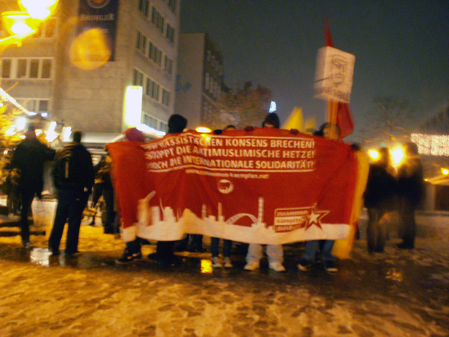 Proteste gegen die Sarrazin Veranstaltung in Duisburg