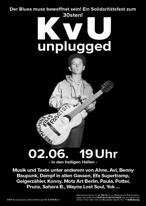 KvU unplugged A6 Flyer