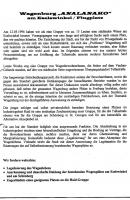 1997: Stellungnahme der Wagenburg Analanako/Fliegende Wägen über die Schaffung des städtischen Wagenplatzes Eselwinkel/Übergangsgelände Tullastraße