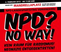 NPD-Landesparteitag Banner