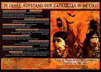 20 Jahre Aufstand der Zapatistas_Plakat