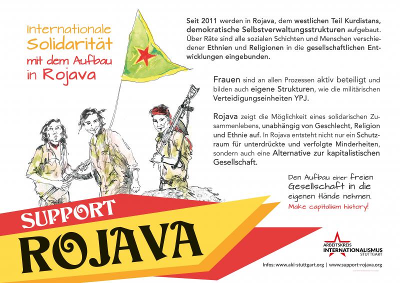 Support Rojava - Wandzeitung 1