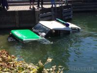 Nach rund eineinhalb Stunden im See wurde das Polizeiauto vom THW wieder aus dem Wasser gezogen.
