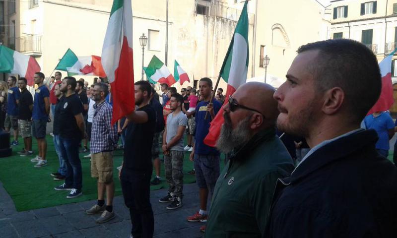 CasaPound Demonstration in Isernia am 05.09.2015