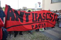 Antifaschistischer Protest gegen die Eröffnung des CasaPound Sitzes in Pavia