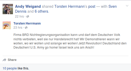 23.02. auf Andy Weigands FB-Seite