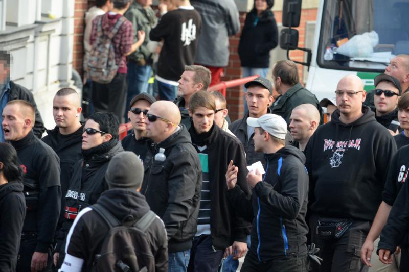 Naziaufmarsch in Döbeln am 5.10. 20