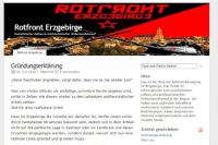 Mit diesem martialischen Logo stellt sich die neue "Rotfront Erzgebirge" vor - und kündigt Gewalt gegen Rechtsaußen an.