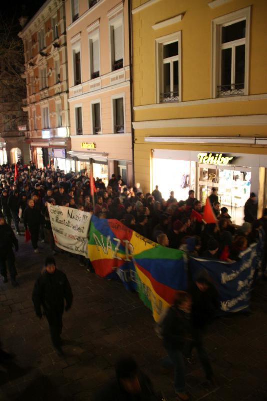 Demo in Fußgängerzone