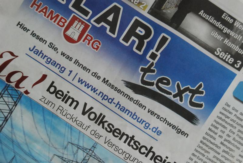 NPD-Zeitung in Hamburg