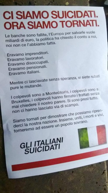 die selbstgemordeten Italiener