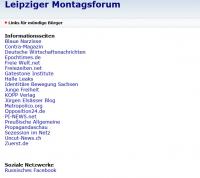 Was der Legida-Anhäner eben so braucht. Alle Empfehlungen des „Leipziger Montagsforums“ versammelt. Screen Montagsforum