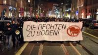 "Die Rechten zu Boden“ – so stellten sich die Leipziger den Legida-Anhängern entgegen
