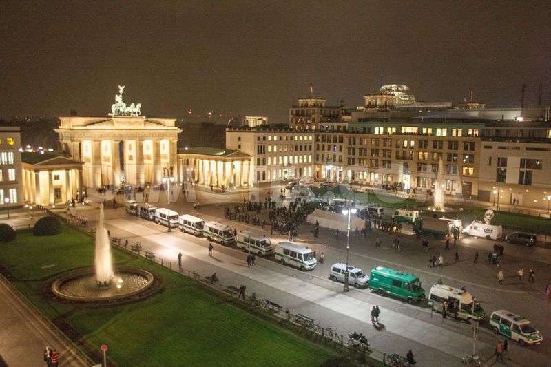 Zelt vor dem brandenburger Tor