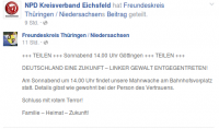 NPD-Eichsfeld Facebookpost