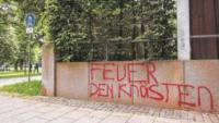 Das Viertel rund um den künftigen Bauplatz ist mit zahlreichen Schmierereien verschandelt