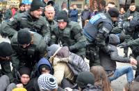 Räumung der Blockade in der Schneiderstraße