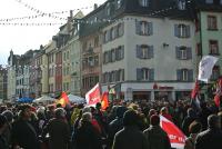 Kundgebung auf dem Latschariplatz