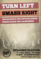 Plakat zur Demonstration am 7. Juli