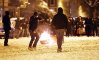 Schneeballschlacht in Kreuzberg gegen Team Grün!