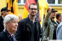 Hendrik Pauli auf der Demonstration der "Identitären Bewegung" am 17.06.2016 in Berlin