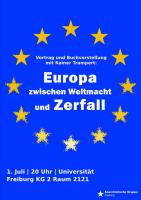 Poster Europa zwischen Weltmacht und Zerfall