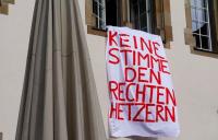 Keine Stimnme den Rechten Hetzern - Proteste im Oktober 2015