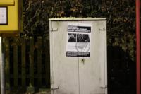 Manuel Maier in Uhingen mit Plakaten geoutet