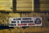 CasaPound - Solidaritätsbanner für das Bastion Social in Lyon