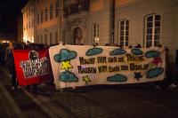 Die Demonstration am Bertoldsbrunnen. Foto: Markus Wichmann