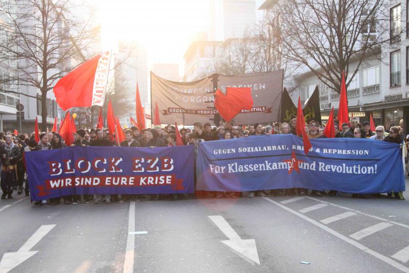 Transparente auf der Demo