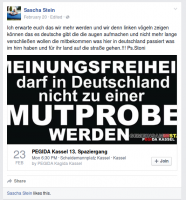 Sascha Stein bei Facebook #1